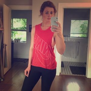 Red Nike Vintage-Style Tank Size XS
